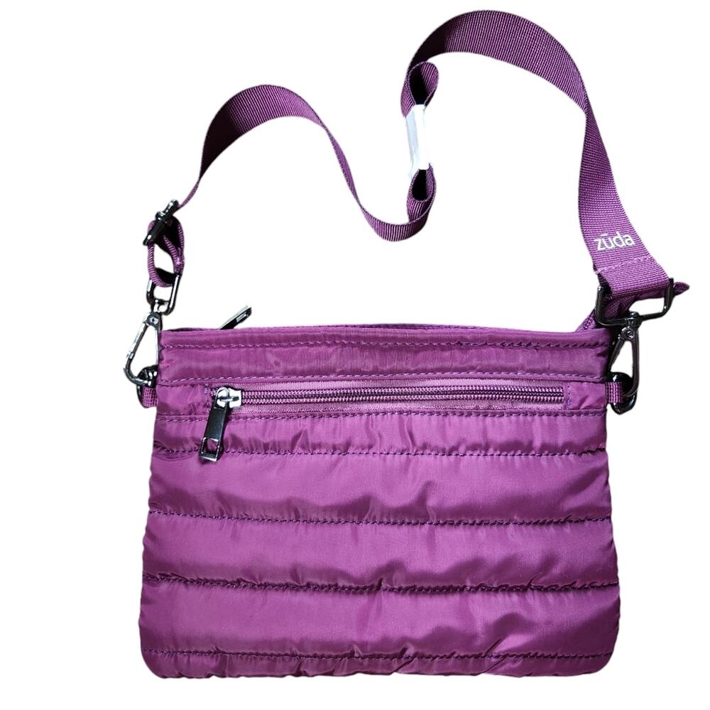 Zuda quilted nylon bag blackberry